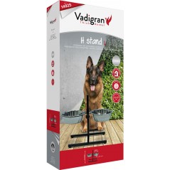 Bar à chien avec 2 mangeoires inox 2x4000ml - Vadigran - 31,45 € - Vadigran - 5411468149258 - Ornibird SRL