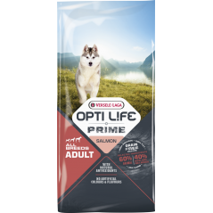 Prime Adult All breeds sans céréales au saumon 12,5kg - Opti Life 433069 Opti Life 83,20 € Ornibird
