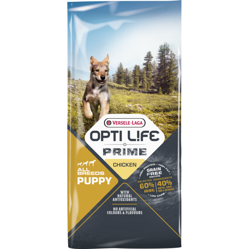 Prime Puppy All breeds sans céréales au poulet 12,5kg - Opti Life 433067 Opti Life 72,15 € Ornibird