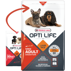 Adult Digestion Mini - petits chiens - Agneau 7,5kg - Opti Life à 42,70 € - Opti Life - 431135 - Opti Life