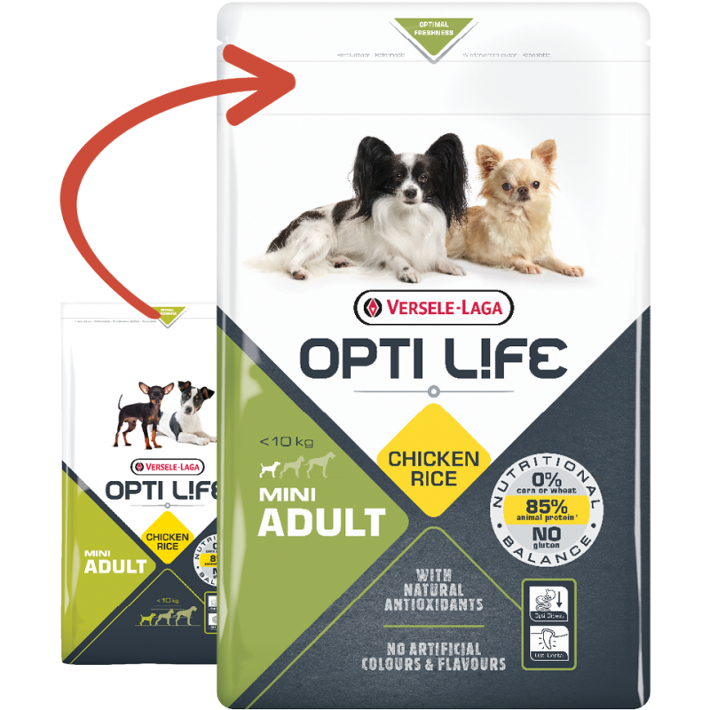 Adult Mini - petits chiens adultes - Poulet 2,5kg - Opti Life Adult Mini - petits chiens adultes - Poulet 2,5kg - Opti Life
