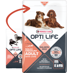 Adult Skin Care Medium & Maxi - chiens grands & moyens - Saumon 12,5kg - Opti Life 431147 Opti Life 69,20 € Ornibird