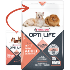 Adult Skin Care Mini - petits chiens - Saumon 2,5kg - Opti Life 431148 Opti Life 20,90 € Ornibird