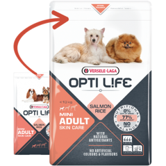 Adult Skin Care Mini - petits chiens - Saumon 7,5kg - Opti Life 431149 Opti Life 43,15 € Ornibird