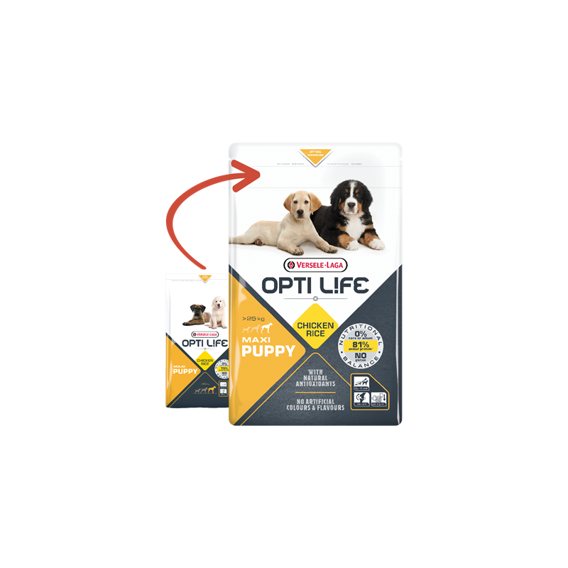 Puppy Maxi Poulet 12,5kg - Opti Life 431151 Opti Life 65,30 € Ornibird