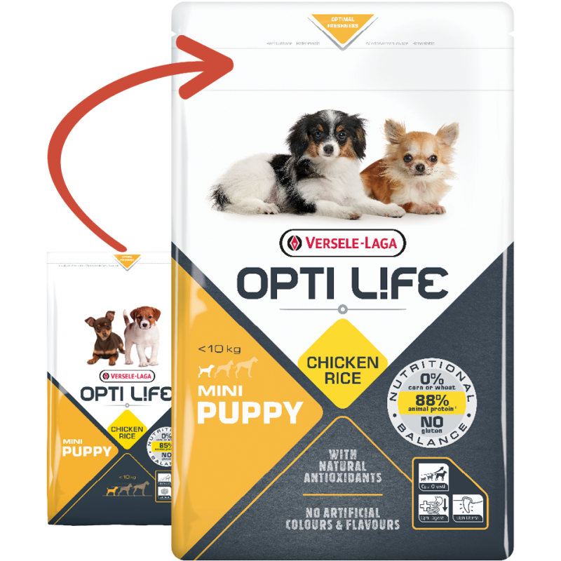 Puppy Mini - petites races - Poulet 2,5kg - Opti Life 431156 Opti Life 19,40 € Ornibird