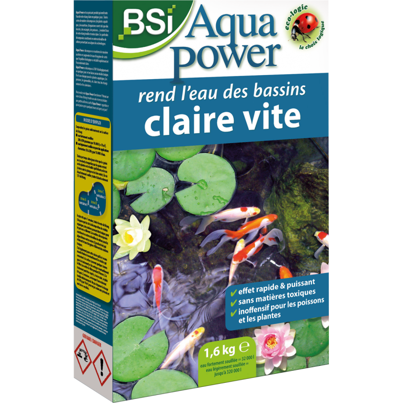 Aqua power Clarifiant puissant et rapide 1,6kg - BSI 3868 BSI 43,50 € Ornibird