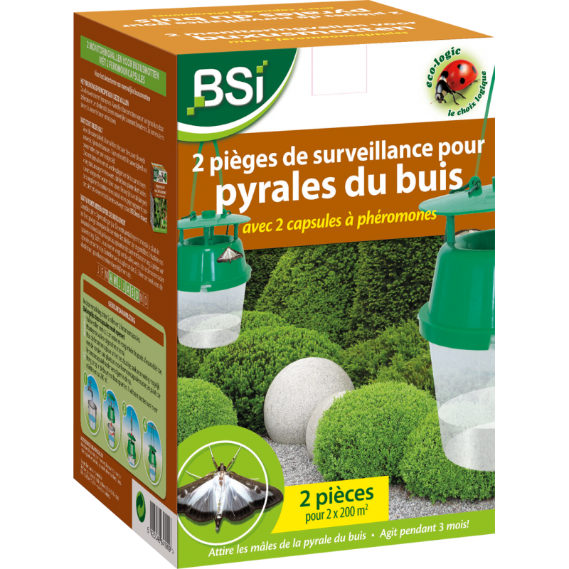 Piège à Phéromones Pyrale du Buis Duopack - BSI 64190 BSI 32,50 € Ornibird Piège à Phéromones Pyrale du Buis Duopack - BSI 64190 BSI 32,50 € Ornibird