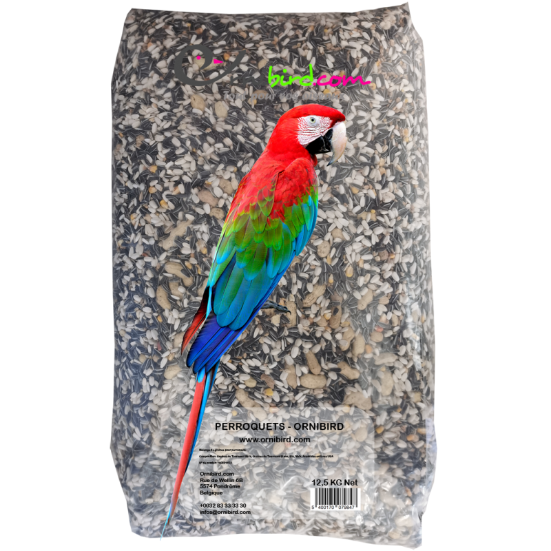 Perroquets - Ornibird, mélange pour perroquets 12,5kg 700131 Private Label - Ornibird 24,50 € Ornibird