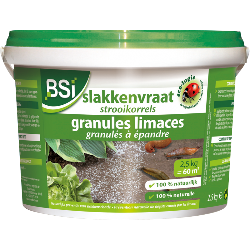 Granulés limaces 2,5kg - BSI 18765 BSI 13,95 € Ornibird Granulés limaces 2,5kg - BSI 18765 BSI 13,95 € Ornibird