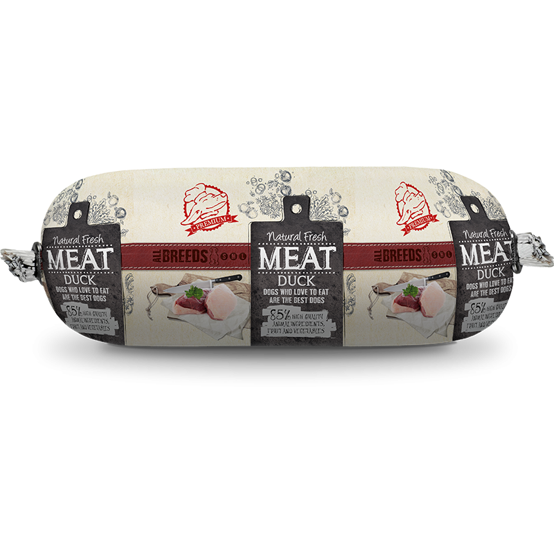 Saucisse pour chien Canard 600gr Saucisse pour chien Canard 600gr