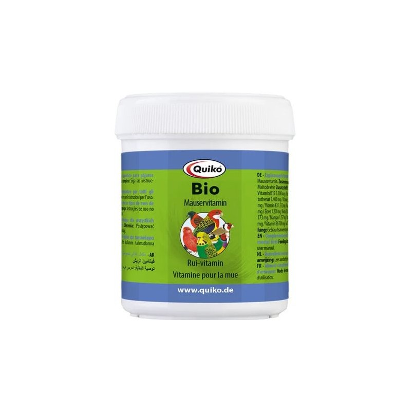 Bio, vitamines pour la mue 50gr - Quiko 200073 Quiko 7,25 € Ornibird