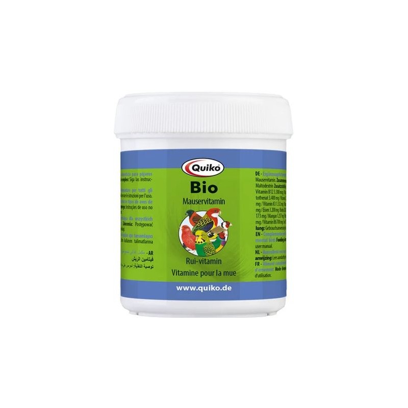 Bio, vitamines pour la mue 50gr - Quiko Bio, vitamines pour la mue 50gr - Quiko