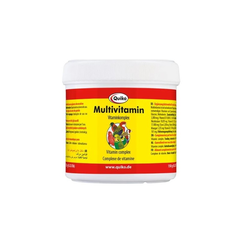 Multivitamin, complexe vitaminé 150gr Quiko à 8,30 € Quiko