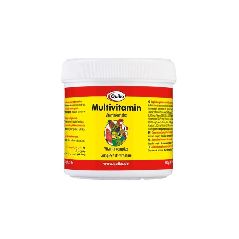 Multivitamin, complexe vitaminé 150gr - Quiko 200105 Quiko 8,30 € Ornibird