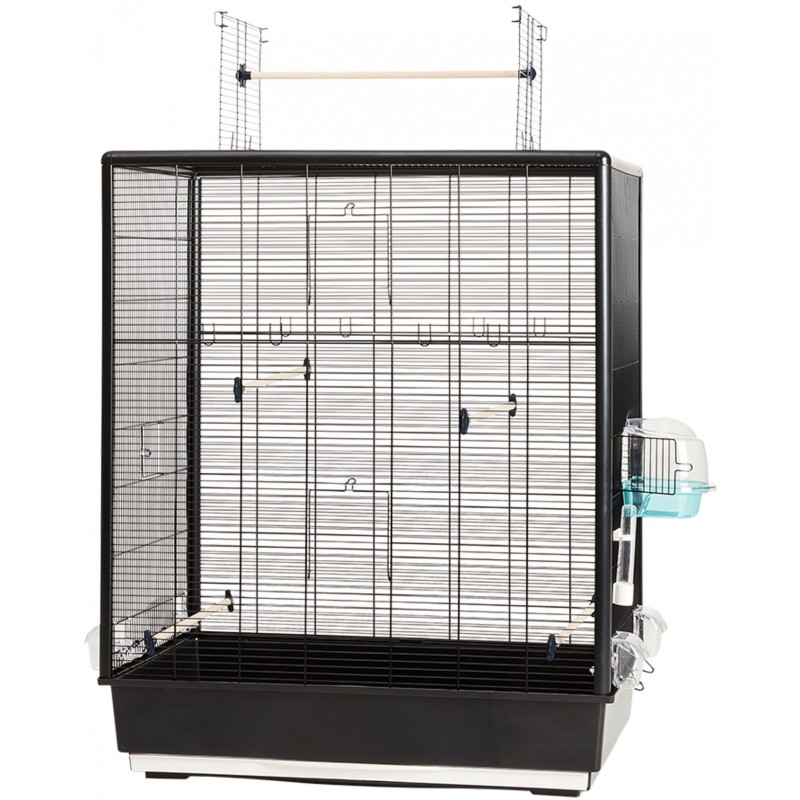 Cage oiseaux Primo 60 noir 80x50x115cm - Vadigran Cage oiseaux Primo 60 noir 80x50x115cm - Vadigran