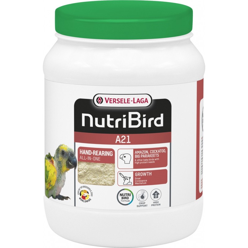 A21 Elevage à la main pour toutes sortes d'oisillons ayant un besoin élevé en protéines 800gr - Nutribird A21 Elevage à la main pour toutes sortes d'oisillons ayant un besoin élevé en protéines 800gr - Nutribird