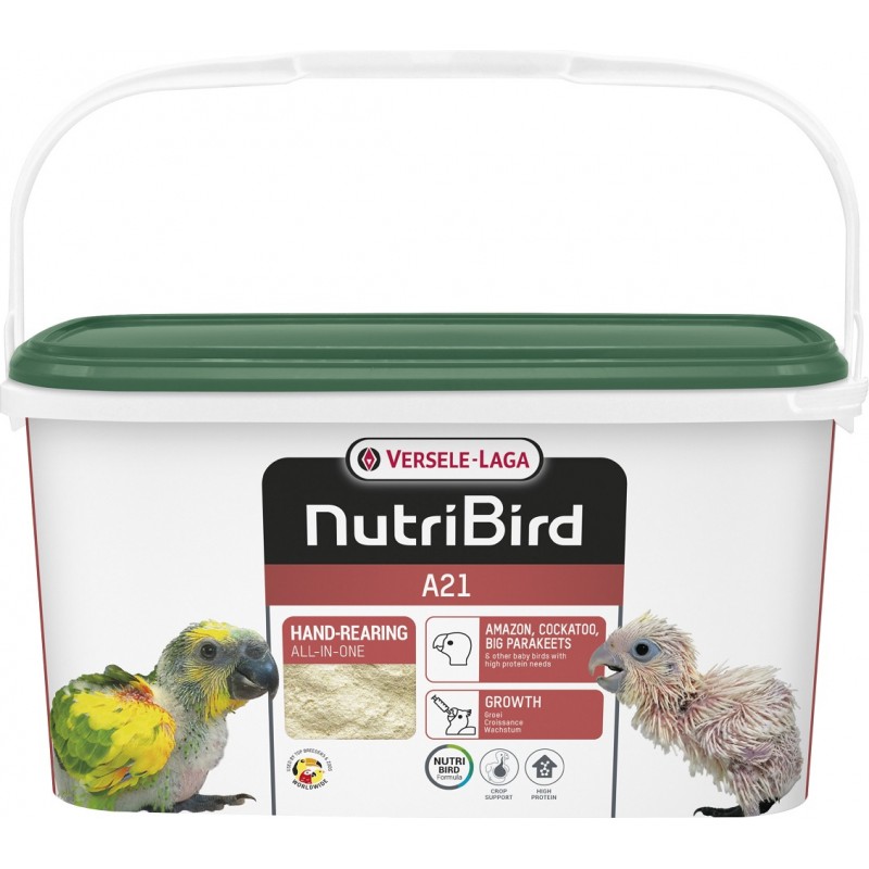 A21 Elevage à la main pour toutes sortes d'oisillons ayant un besoin élevé en protéines 3kg - Nutribird 422175 Nutribird 47,9...