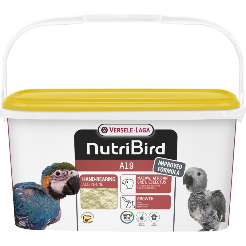 A19 - Elevage à la main pour toutes sortes d'oisillons ayant un besoin élevé en énergie 3kg - Nutribird 422172 Nutribird 47,9...