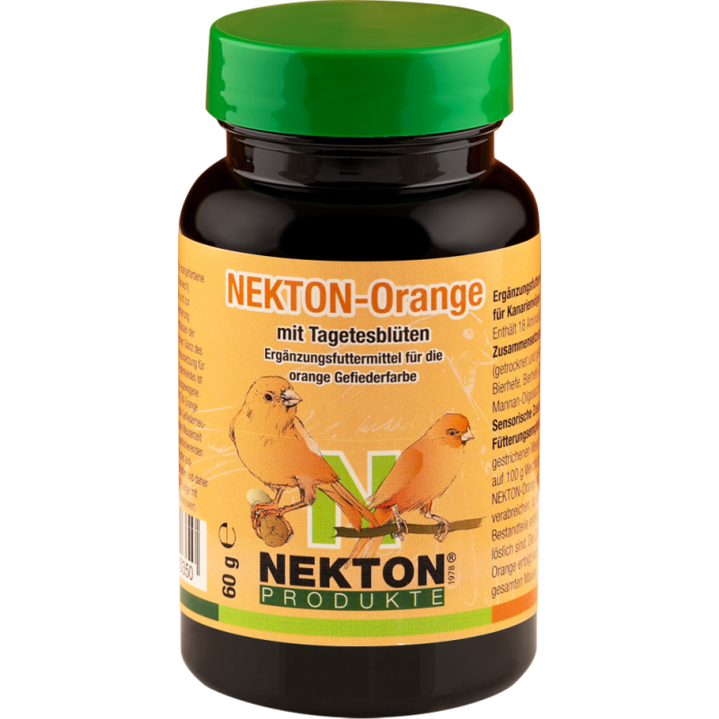 Nekton-Orange 60gr - Complément alimentaire pour canaris de couleur orange - Netkon Nekton-Orange 60gr - Complément alimentaire pour canaris de couleur orange - Netkon