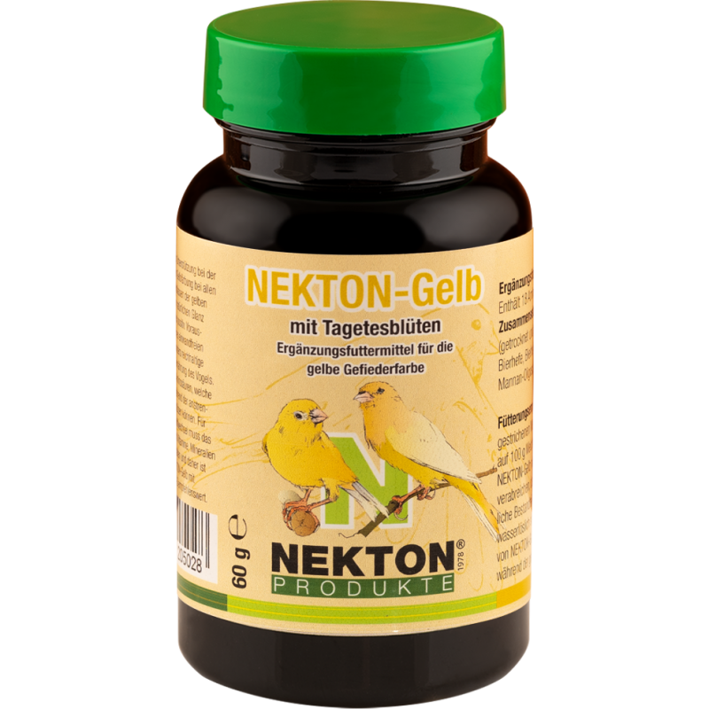 Nekton-Gelb 60gr - Complément alimentaire pour la couleur du plumage jaune - Nekton Nekton-Gelb 60gr - Complément alimentaire pour la couleur du plumage jaune - Nekton