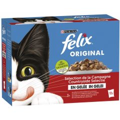 Original - Sélection de la campagne en gelée 12x85gr - Felix à 6,49 € - Purina - 12471439 - Felix