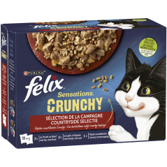 Crunchy Sélection de la campagne 10x85gr+40gr - Felix à 7,29 € - Purina - 12471294 - Felix
