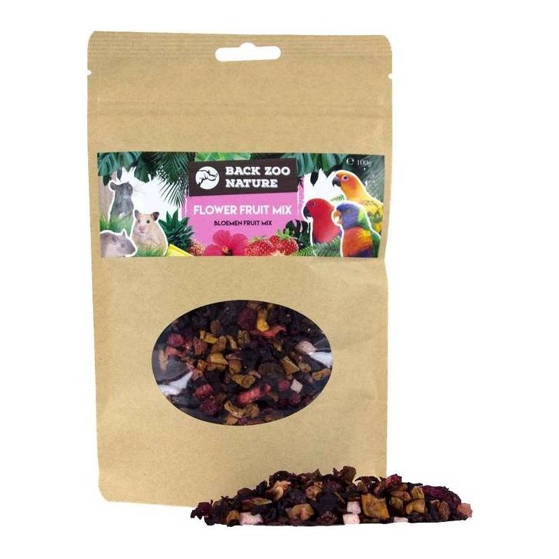 Fleurs Fruits Mix 100gr - Back Zoo Nature Fleurs Fruits Mix 100gr - Back Zoo Nature
