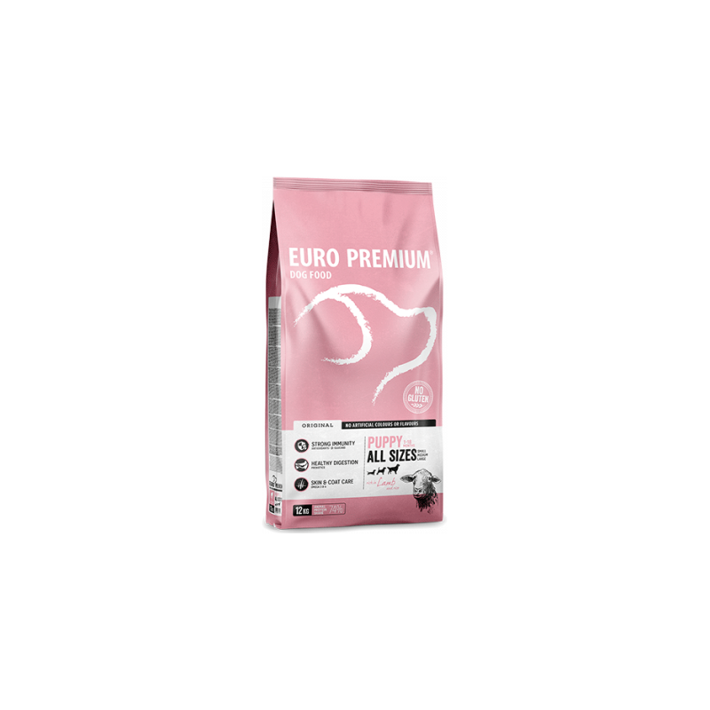 All Sizes Puppy Lamb & Rice 12kg - Euro Premium