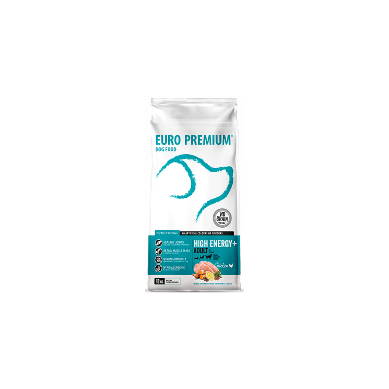 Adult High Energy+ 12kg - Euro Premium
