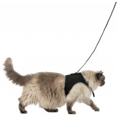Harnais soft XXL avec laisse 1,20m/36-54cm Noir - Trixie - 20,00 € - Trixie - 4047974418956 - Ornibird SRL