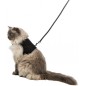 Harnais soft XXL avec laisse 1,20m/36-54cm Noir - Trixie