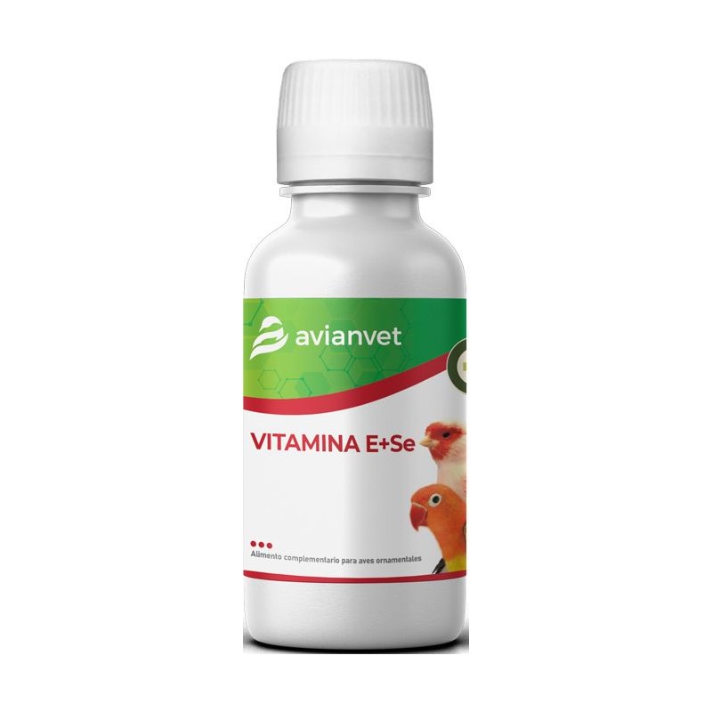 Vitamina E + Se - Aliment complémentaire 100ml avec compte goutte - Avianvet Vitamina E + Se - Aliment complémentaire 100ml avec compte goutte - Avianvet