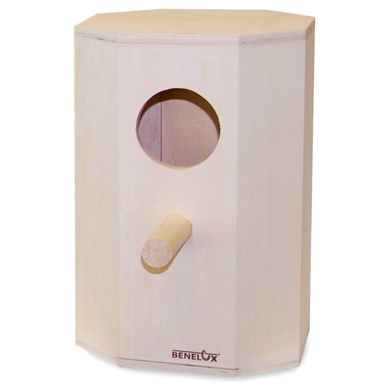 Nid octagonal perruche 20x20x30cm