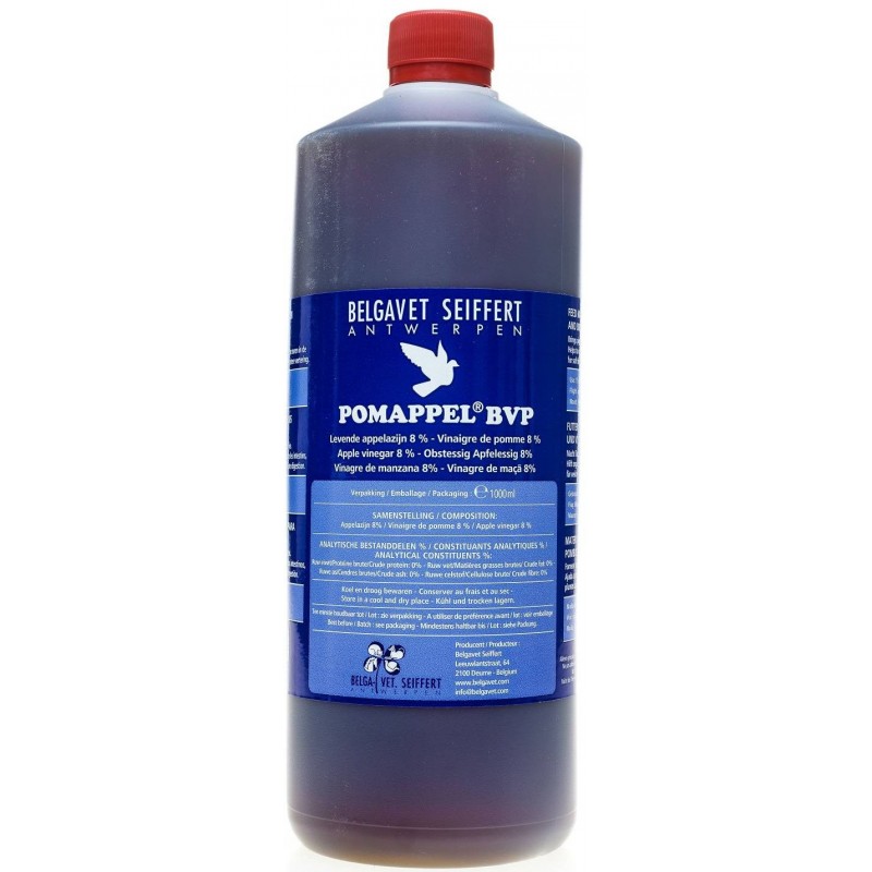 Pomappel BVP (vinaigre de cidre) 1L - Belgavet Pomappel BVP (vinaigre de cidre) 1L - Belgavet