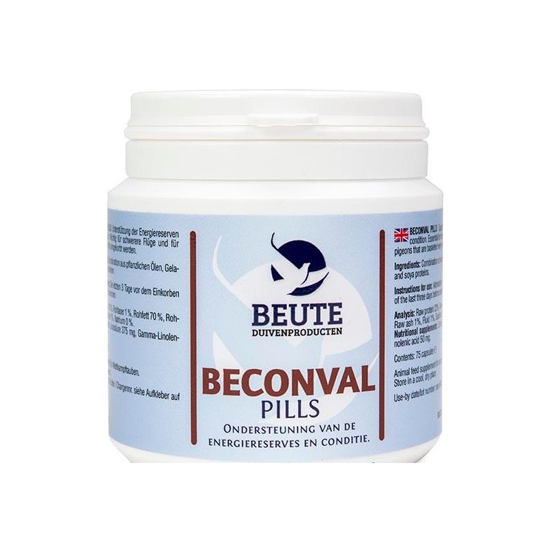 Beconval Pills énergie et condition 75caps - Beute BEU7998 Beute 22,95 € Ornibird