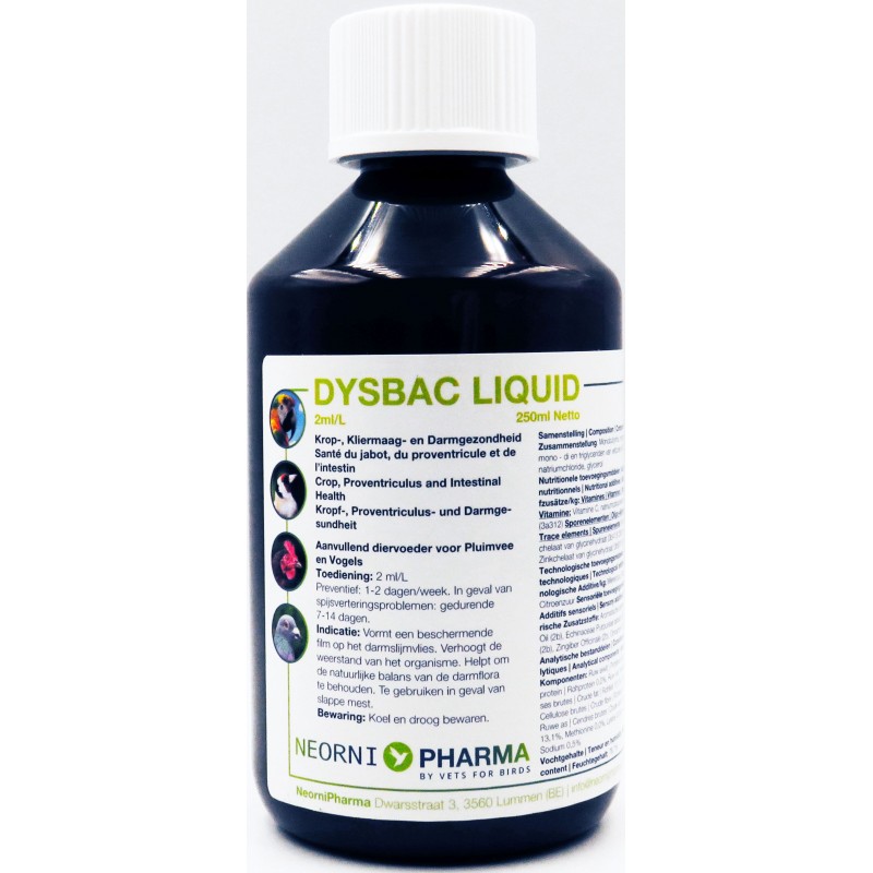 Dysbac Liquide 250ml - Neornipharma D-L-250 Neornipharma 40,10 € Ornibird