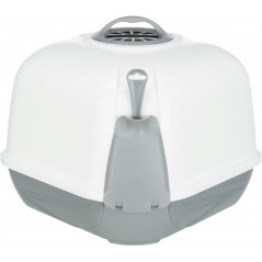 Bac à litière d'angle Maro, avec couvercle Gris clair 60x43x52cm - Trixie - 30,00 € - Trixie - 4047974403563 - Ornibird SRL
