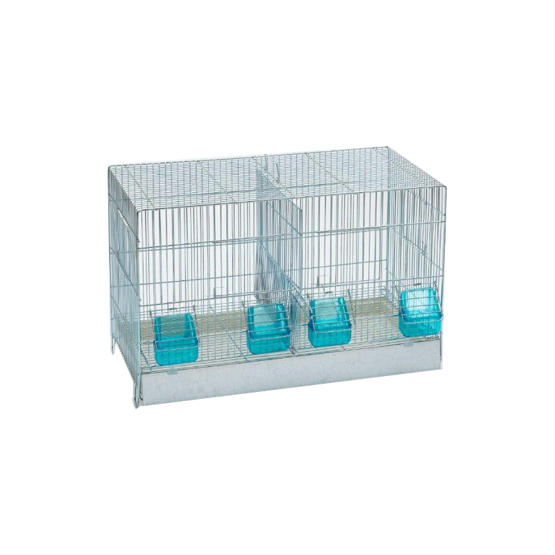 Cage Cova avec tiroir en plastique et 2 compartiments 65x34x44cm Cage Cova avec tiroir en plastique et 2 compartiments 65x34x44cm