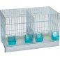 Cage Cova avec tiroir en plastique et 2 compartiments 65x34x44cm Cage Cova avec tiroir en plastique et 2 compartiments 65x34x44cm
