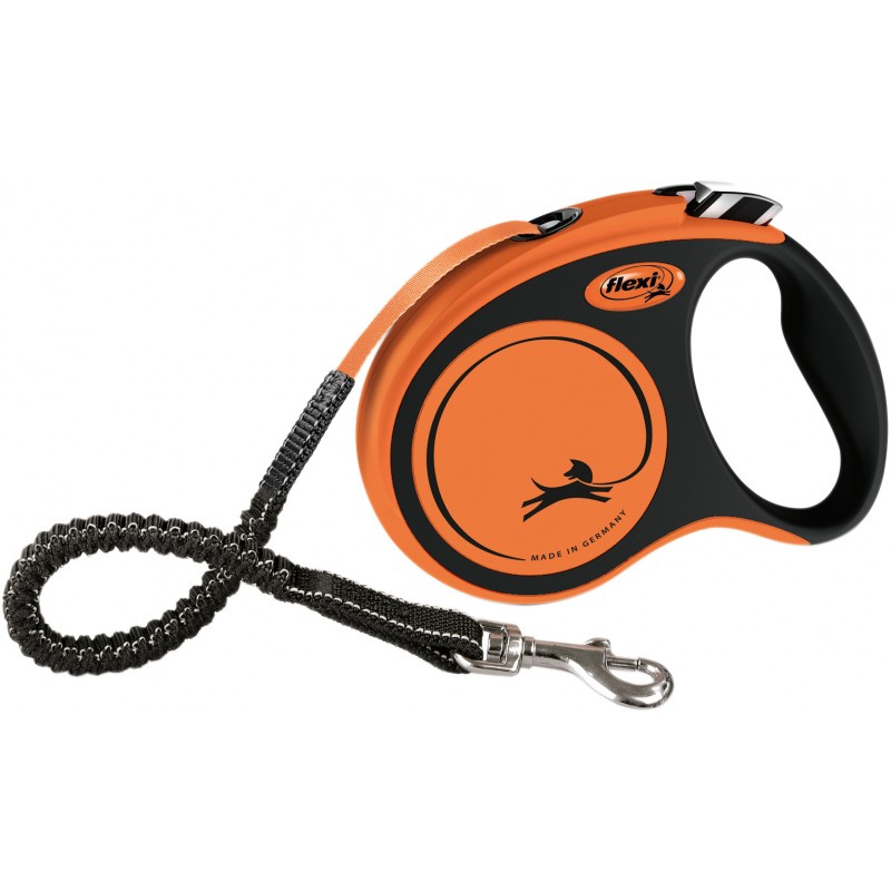 Flexi XTREME laisse sangle Orange Noir L/5m - Flexi