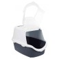 Bac à litière Vico Open Top, avec couvercle 40x40x56cm Gris/Blanc - Trixie