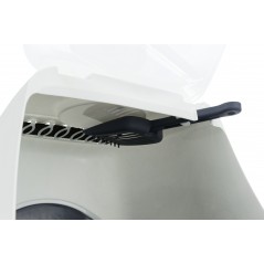 Bac à litière Vico Open Top, avec couvercle 40x40x56cm Gris/Blanc - Trixie - 28,00 € - Trixie - 4011905403410 - Ornibird SRL