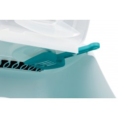 Bac à litière Vico Open Top, avec couvercle 40x40x56cm Turquoise/Blanc - Trixie - 28,00 € - Trixie - 4011905403458 - Ornibird SRL