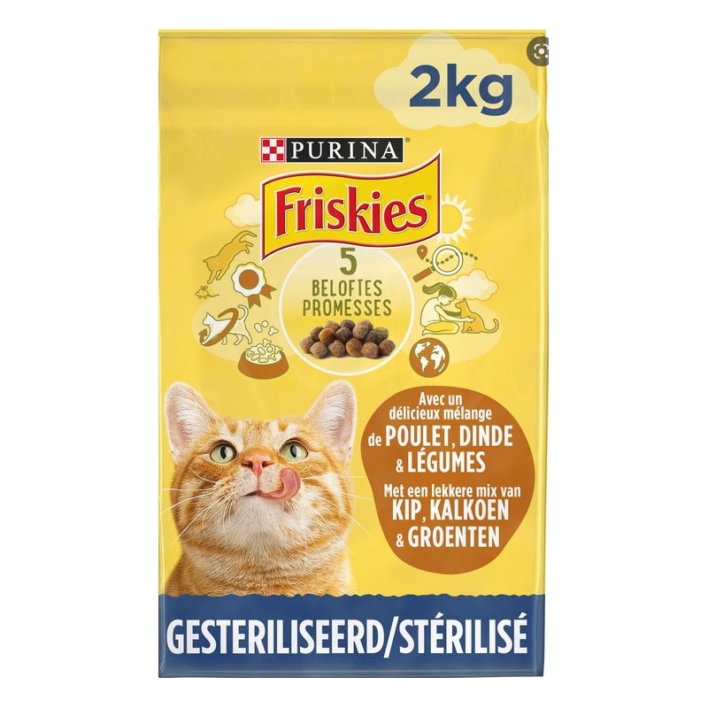 Sterilised - Poulet, Dinde et Légumes 2kg - Friskies 12460339 Purina 9,10 € Ornibird Sterilised - Poulet, Dinde et Légumes 2kg - Friskies 12460339 Purina 9,10 € Ornibird