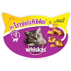 Les irrésistibles Poulet et Fromage 8gr - Whiskas à 2,39 € - Whiskas - 176000 - Whiskas