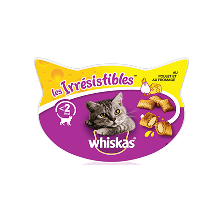 Les irrésistibles Poulet et Fromage 8gr - Whiskas à 2,39 € - Whiskas - 176000 - Whiskas