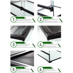 Terrarium GigaWide XL 100x50x50cm - Giganterra - 259,95 € - Giganterra - 3664471004065 - Ornibird SRL