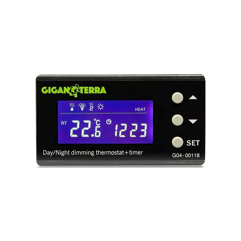 Thermostat digital Dimming Jour/Nuit avec Timer - Giganterra G04-00118 Giganterra 75,50 € Ornibird