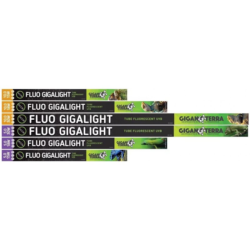 GIGALIGHT Tube fluorescent T8 UVB 15w/10.0 45cm - Giganterra
